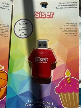 Siser Red USB Shirt Clipart Drive